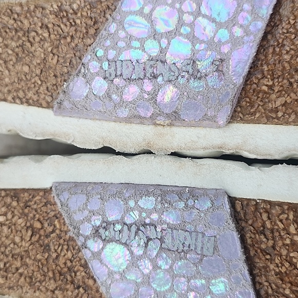 Birkenstock Mayari Lilac Snake Embossed Sandals 7.5 or 38 - Picture 8 of 10